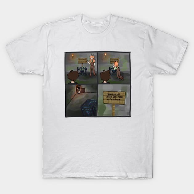 Gem Will Watch Impulse Build a Farm Here T-Shirt by JellyWinkle